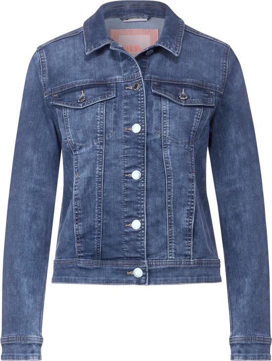 Street One QR Denim-Jacket -indigo random wash - Maat 40