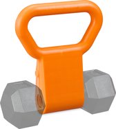 Relaxdays dumbbell handvat - voor gewicht tot 50 kg - kunststof - krachttraining - workout