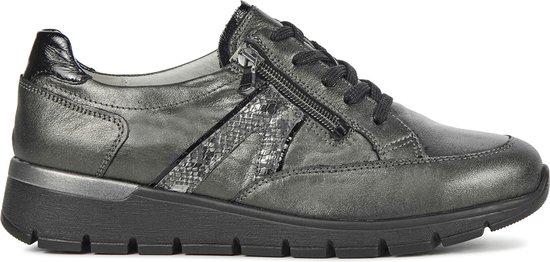 Waldlaufer Sneakers Dames - Lage sneakers / Damesschoenen - Leer - 626001 - Lood - Maat 39.5