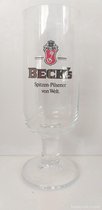 6x Beck's glas 0,3l - bierglazen - bier pokal bierglas