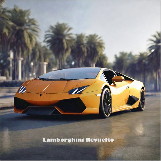Lamborghini Revuelto poster | auto posters | 50 x 50 cm | pop art streetart | WALWALLS.STORE