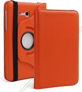 Draaibaar Hoesje - Rotation Tabletcase - Multi stand Case Geschikt voor: Samsung Galaxy Tab 3 Lite 7.0 Inch SM-T110 - Oranje