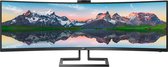 Bol.com Philips 499P9H - UltraWide Dual QHD Curved USB-C VA Monitor - 49 inch aanbieding