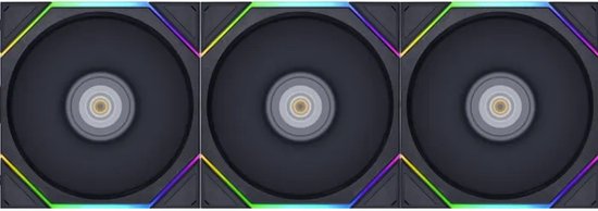 Lian Li UNI FAN TL 120 RGB Black - Ventilatorhuis - 3-pack - 120mm - 90.1 CFM - 200 - 2600 RPM - 33 dBA - FDB - 4-pin PMW - incl. controller - zwart