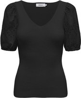 Only T-shirt Onlchrissia Life 2/4 Mix V-neck Knt 15318051 Black Dames Maat - XL