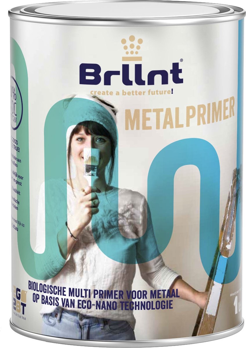 Brllnt Metal primer RAL 7040 Venstergrijs | 1 Liter
