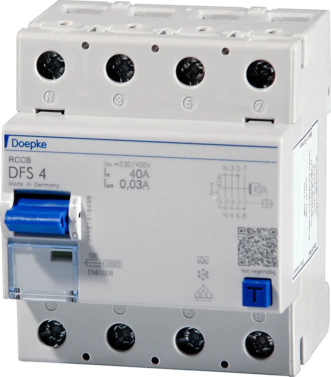 DFS 4 040-4/0,03-A - Residual-current device - Type A - IP20