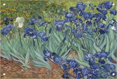 Tuinposter Irissen - Vincent van Gogh tuinposter - Tuinposters bloemen - Tuinposters - Tuinschilderijen voor buiten - Tuin decoratie voor buiten - 60 x 40 cm