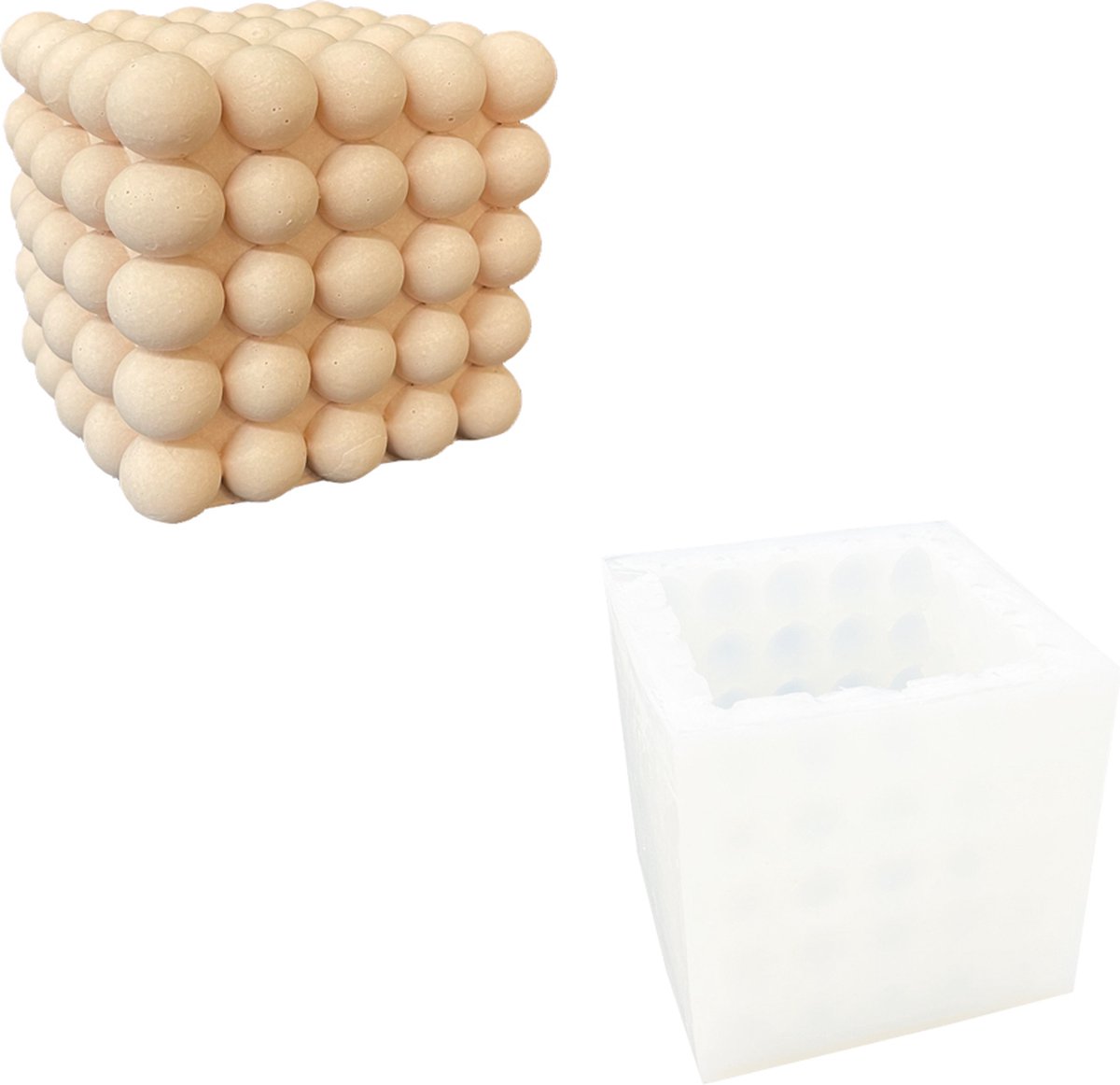 Siliconen mal kubus bubbel