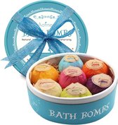 Handgemaakte Badbom Cadeauset - 7 Unieke Geuren & Kleuren - Perfect Cadeau voor Alle Gelegenheden - Sauna - Bad - gezellig - Romantisch - Lekkere geuren