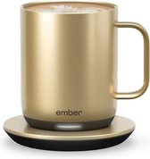 Ember Mug² Coffee Mug - Smart Mug met Mobiele App - Cup Warmer - Thermo Mok met Instelbare Temperatuur - Krasbestendige Theemok & Koffiemok - Cadeau voor Koffieliefhebbers - 295 ML - Goud