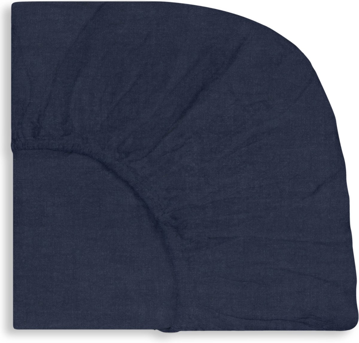 LIS LABELS - Hoeslaken - Little One in Navy- 70x140 cm - Linnen - Kindermatras