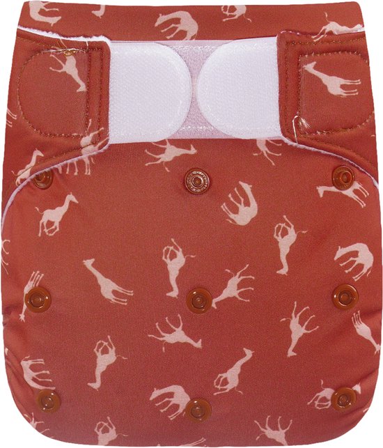 HappyBear zwemluier klittenband - Savanna - 0-3 jaar - in maat verstelbaar - baby zwembroek