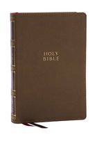 KJV Holy Bible: Compact Bible with 43,000 Center-Column Cross References, Brown Leathersoft (Red Letter, Comfort Print, King James Version)