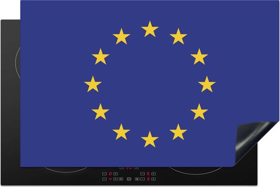 Foto: Kitchenyeah inductie beschermer 80x52 cm vlag europese vlag europa kookplaataccessoires afdekplaat voor kookplaat inductiebeschermer inductiemat inductieplaat mat