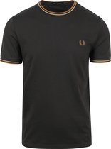 Fred Perry - T-shirt Antraciet - Heren - Maat S - Modern-fit