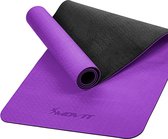MOVIT® Yogamat 190 x 60 x 0,6 cm - Yoga Mat - Met Draagriem - Paars