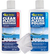 Star brite Clear Plastic Krasverwijderaar & Polish SET | 2 x 237ml