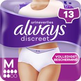 Pantalon d'incontinence Always Discreet pour perte urinaire - Medium pour femmes - 13 pièces