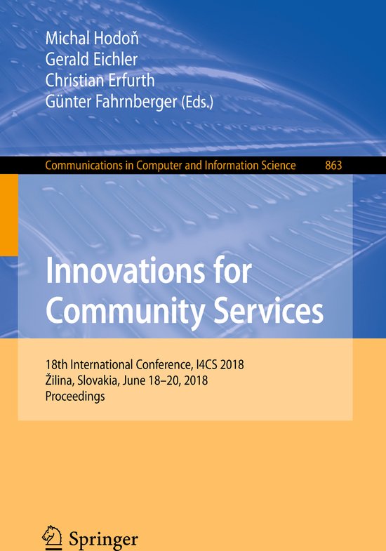 Communications in Computer and Information Science863- Innov ... - cover