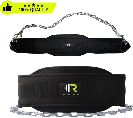 C.P. Sports Dip riem ketting, dipriem, stabiele ketting met karabijnhaak