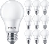 PHILIPS - LED Lamp E27 10 Pack - Corepro LEDbulb E27 Peer Mat 4.9W 470lm - 865 Helder/Koud Wit 6500K | Vervangt 40W