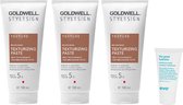 3 x Goldwell - Stylesign Roughman - Texturizing Paste 100 ml + WILLEKEURIG Travel Size