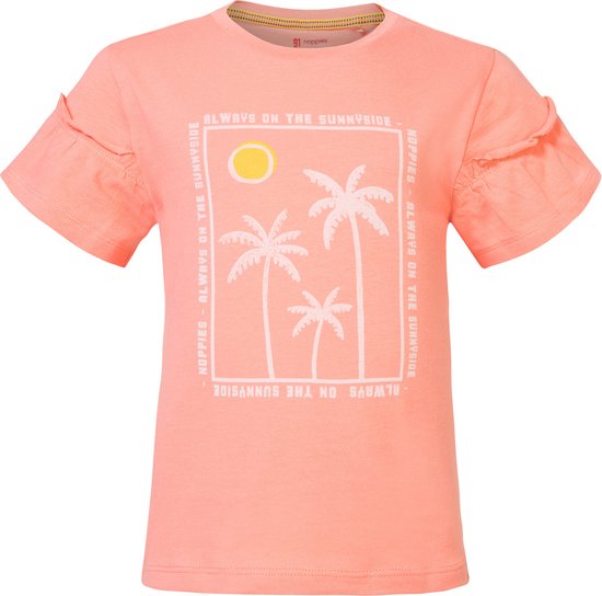 Noppies Girls Tee Estes short sleeve Meisjes T-shirt - Coral Haze - Maat 104