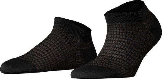 FALKE Sneakersokken Grassbraid Dames 46406 3000 black 39-40 | bol