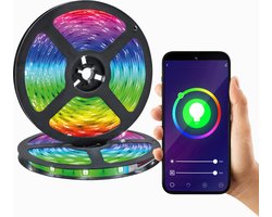 XCOAST WLAN Slimme SMART LED-stripverlichting RGBW 2m - Kan worden bediend met de gratis Smart Life…