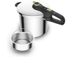 Tefal - Snelkookpan met Stoommandje - 8 liter - Pressure Cooker - Geschikt voor alle warmtebronnen - RVS