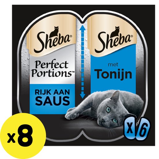 Sheba Perfect Portions Paté Katten Natvoer - 8x zalm - 8x kip | bol Sheba Perfect Portions Paté Katten Natvoer - 8x zalm - 8x kip | bol