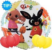 Bing Ballon 46 cm + 6 Kleur Ballonnen 32 cm - Verjaardag Versiering - Folieballon Ongevuld - Ballonnenboog Decoratie Feest - Party Slinger Jongen Meisje