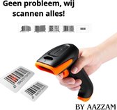 By Aazzam - Barcode scanner - bedraad met usb - handscanner - 1D - handing in de hand - 25 talen