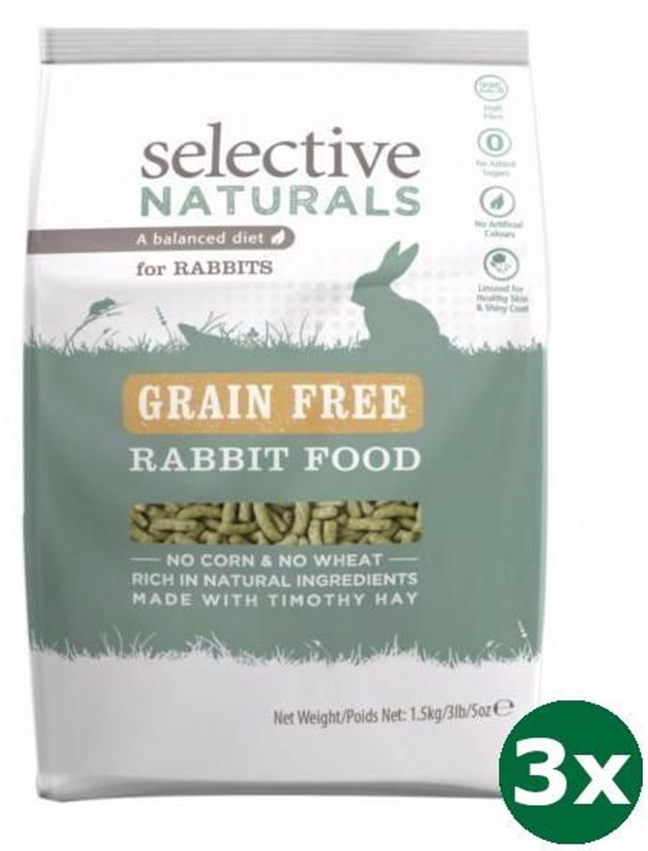 3x1,5 kg Supreme science selective naturals rabbit graanvrij