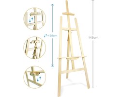 fotostandaard - geschikt voor kunstschilderen en buitenreclame, Schildersezels / Easels for every size 145CM