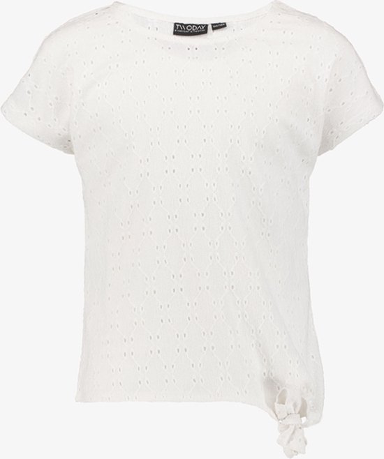 T-shirt fille TwoDay broderie blanc - Taille 170