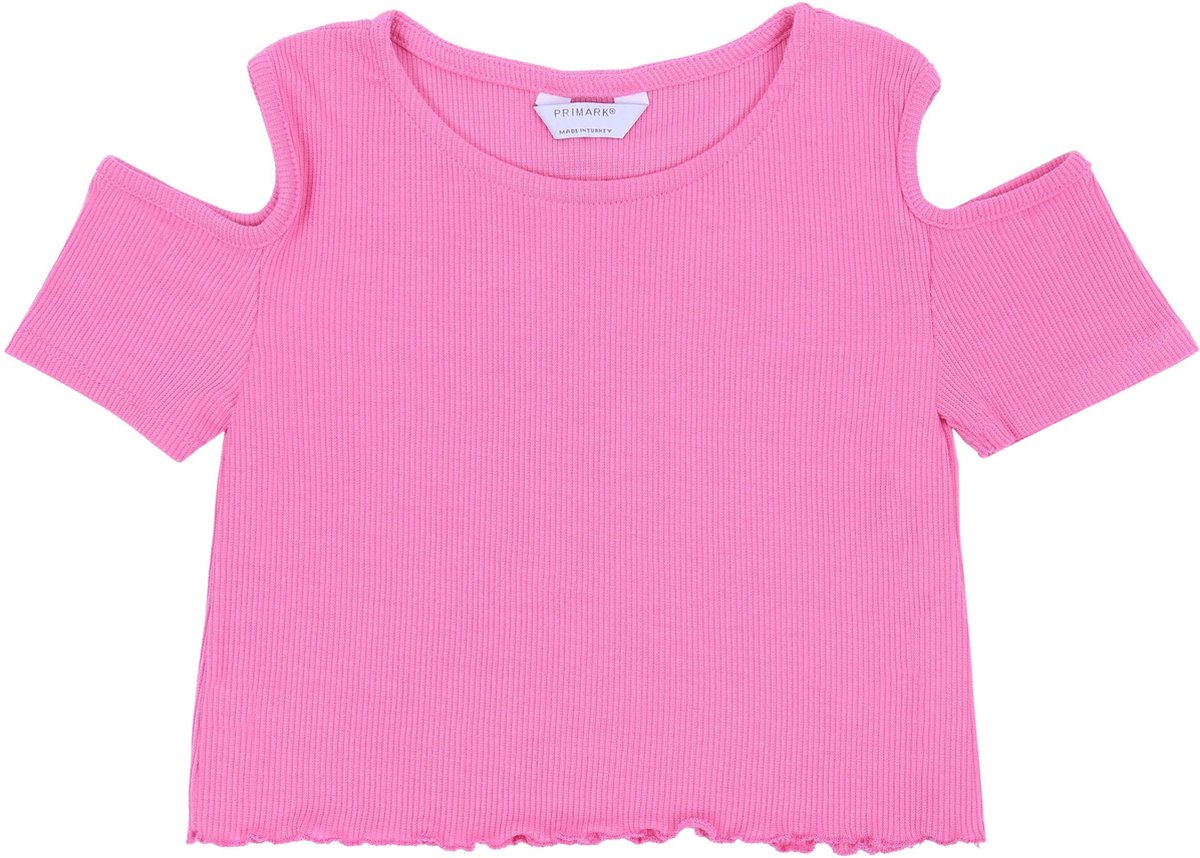 Roze blouse met uitsnijdingen
