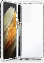ITSkins SupremeClear Doorzichtig Telefoonhoesje geschikt voor Samsung Galaxy S21 Ultra Hoesje Hardcase Backcover Shockproof - Transparant