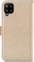 My Style Flex Wallet Telefoonhoesje geschikt voor Samsung Galaxy A42 Hoesje Bookcase Portemonnee - Goud