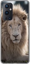 OnePlus 9 Pro - Lion - Animal - Wit - Siliconen