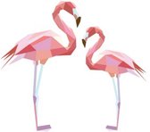 Rock that Wall muursticker flamingo uit de Diamond Zoo Collectie