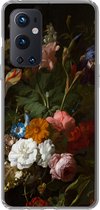 Geschikt voor OnePlus 9 Pro hoesje - Vaas met bloemen - Schilderij van Rachel Ruysch - Siliconen Telefoonhoesje