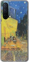 Geschikt voor OnePlus Nord CE 5G hoesje - Caféterras bij nacht - Vincent van Gogh - Siliconen Telefoonhoesje