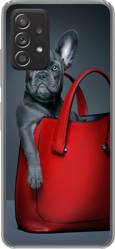 Coque Samsung Galaxy A53 5G - Chien - Drôle - Sac - Enfants - Garçons - Filles - Kids - Coque de téléphone en Siliconen
