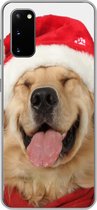 Geschikt voor Samsung Galaxy S20 hoesje - Hond - Grappig - Lachen - Kinderen - Jongens - Meisjes - Siliconen Telefoonhoesje