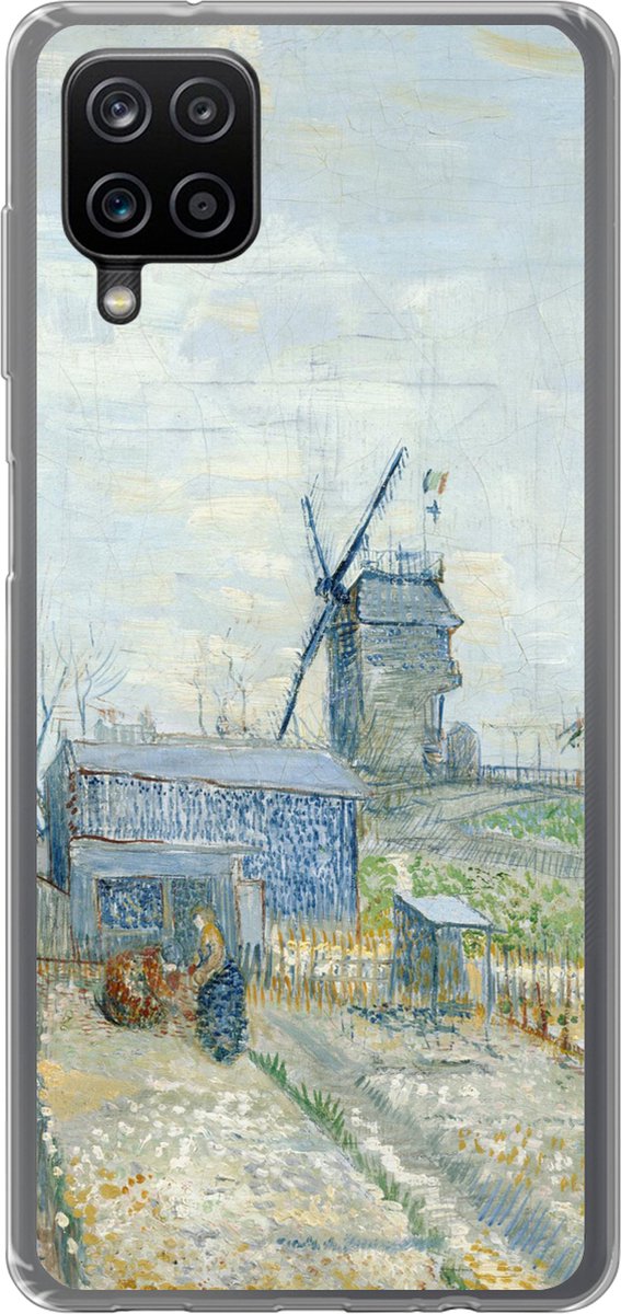 Telefoonhoesje Geschikt voor Samsung Galaxy A12 hoesje - Montmartre: molens en moestuinen - Vincent van Gogh - Siliconen Telefoonhoesje Telefoonhoesje
