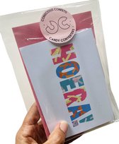 Hieperdepiep Hoera - Kaartsenset inclusief confetti