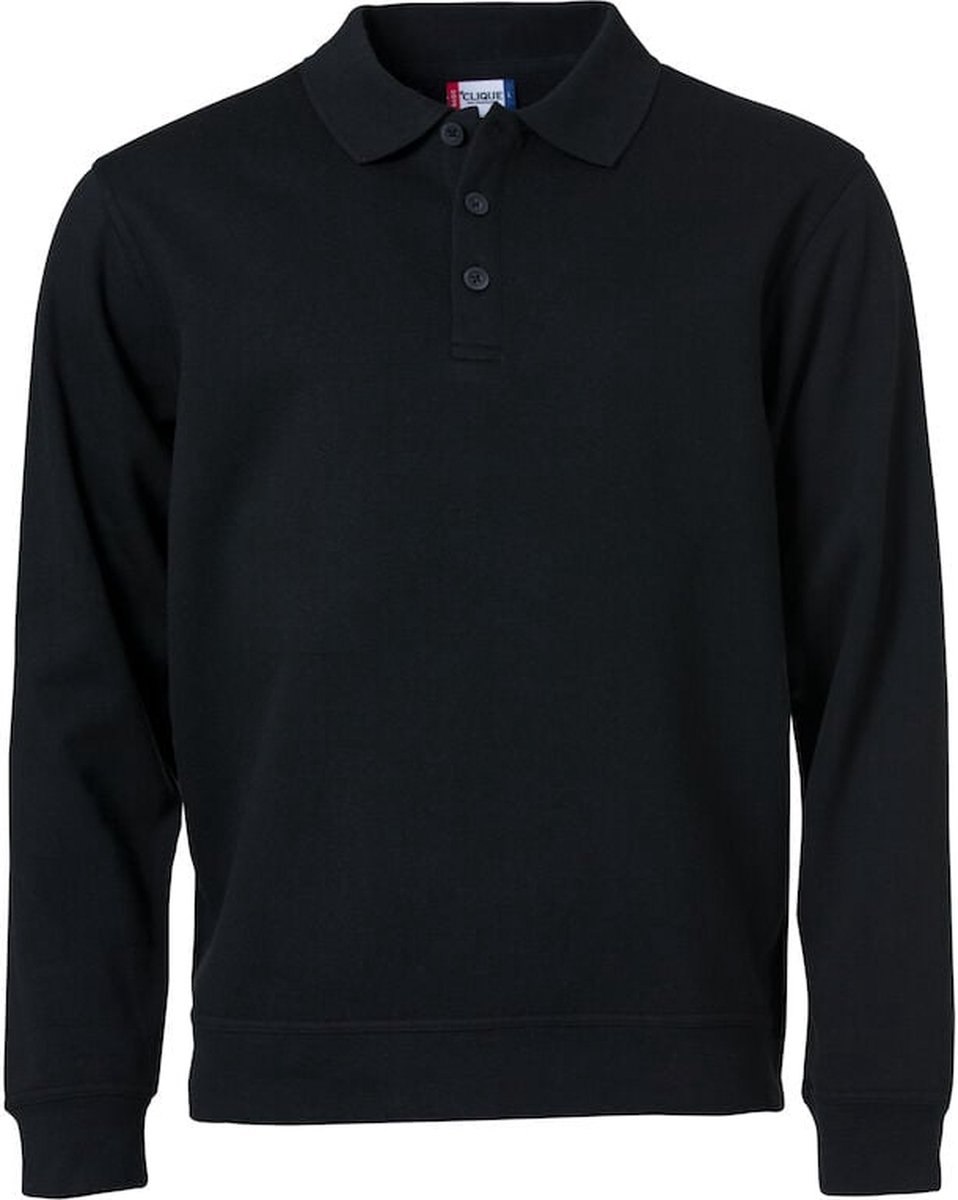 Clique Basic Polo Sweater 021032 - Zwart - S