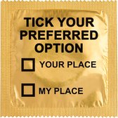 Callvin - Tick Your Preferred Option Condoom - Funny Condom - Discreet verzonden